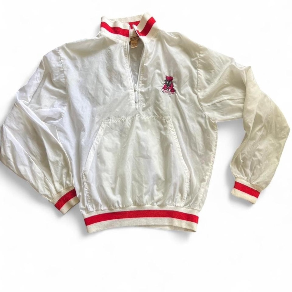 Vintage Logo 7 Alabama‎ Crimson Tide Pullover Windbreaker Jacket 80s